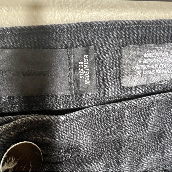 Denim X Alexander Wang Style 002 Tapered Leg Relaxed Fit Black Jeans Size 28 - Picture 9 of 13